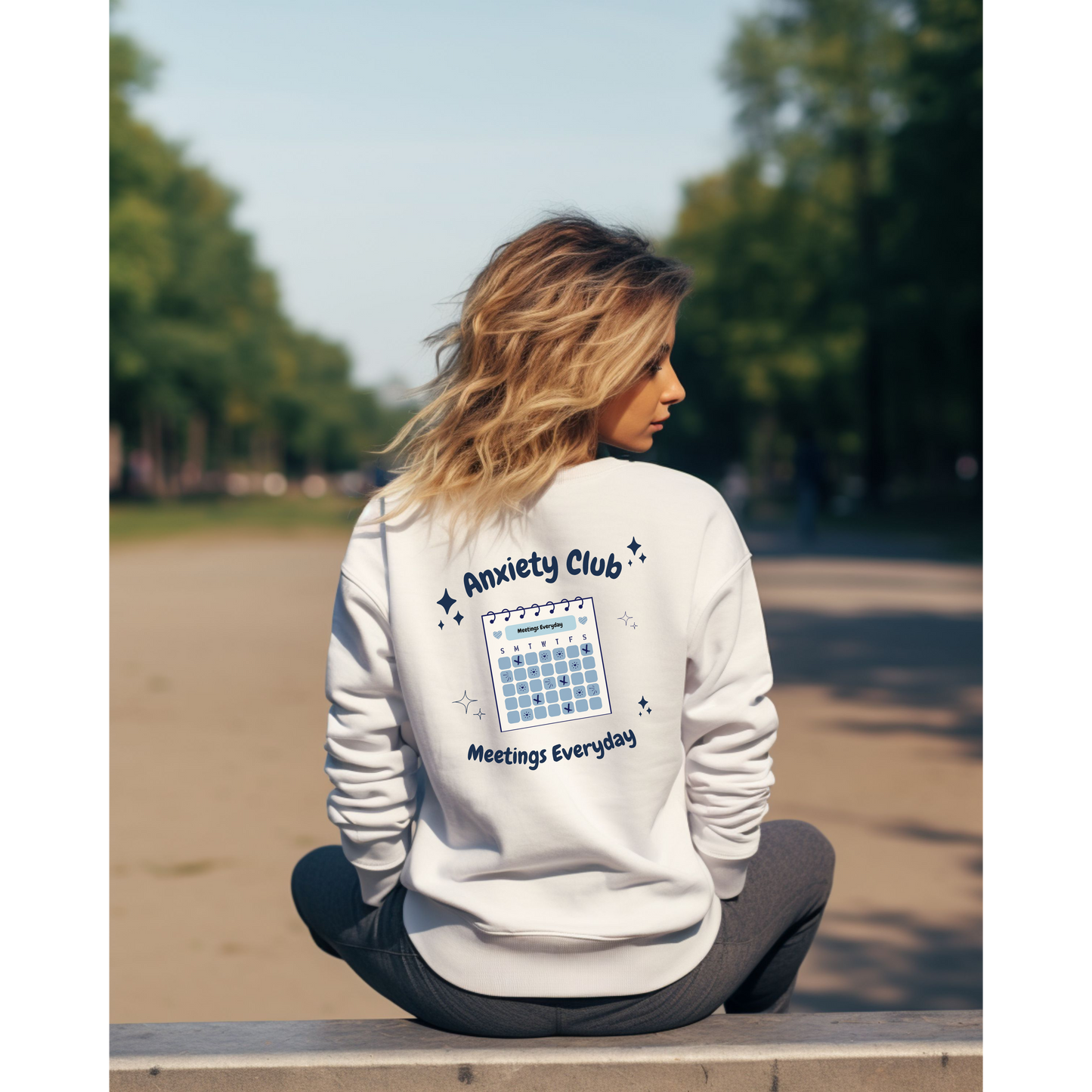 Anxiety Club Crewneck Sweatshirt